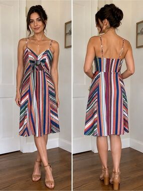 Parker Dress striped sundress size 2 summer cotton